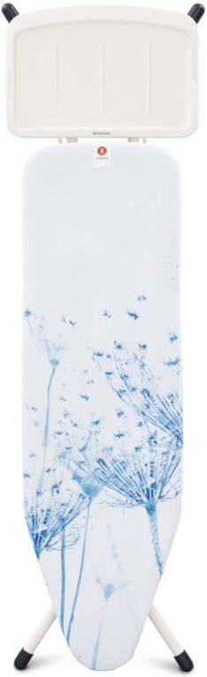 Brabantia Strijkplank B Cotton Flower 124x38 Cm Met Solide Stoomunithouder